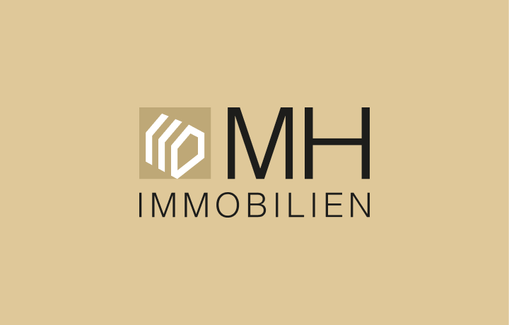 MH Immobilien Logo mit stilisierter Immobilie