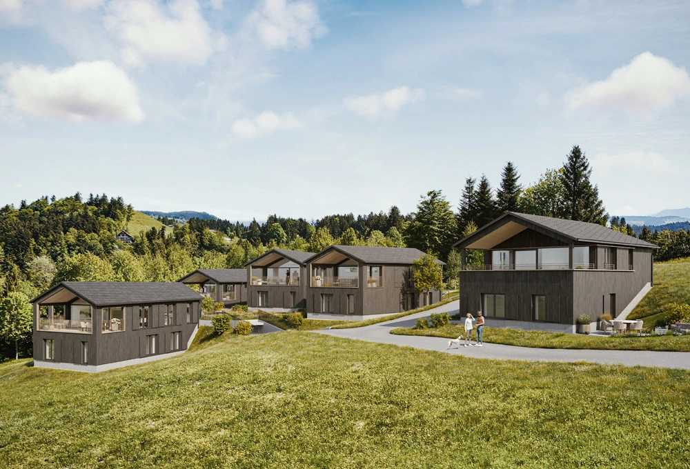 Seensucht Bergchalet Außenaufnahme